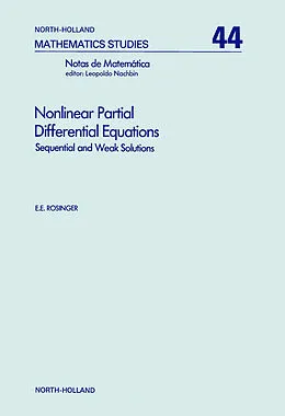 E-Book (pdf) Nonlinear Partial Differential Equations von Elemér E. Rosinger