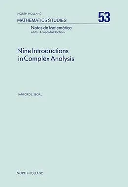 E-Book (pdf) Nine Introductions in Complex Analysis von Sanford L. Segal