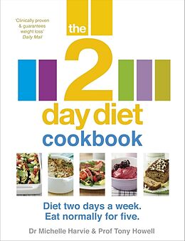 Kartonierter Einband The 2-Day Diet Cookbook von Michelle Harvie, Tony Howell