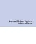 E-Book (pdf) Statistical Methods, Students Solutions Manual (e-only) von Rudolf J. Freund