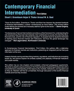 Livre Relié Contemporary Financial Intermediation de Stuart I.; Thakor, Anjan V. Greenbaum