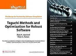 E-Book (pdf) Taguchi Methods and Optimization for Robust Software (Digital Short Cut) von Jayaswal Bijay K., Patton Peter C.
