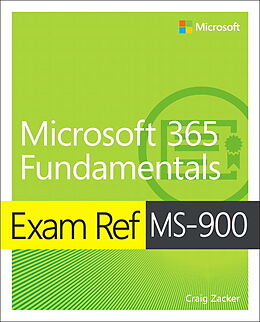 Couverture cartonnée Exam Ref MS-900 Microsoft 365 Fundamentals de Craig Zacker