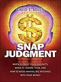E-Book (epub) Snap Judgment von David Adler