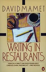 Kartonierter Einband Writing in Restaurants von David Mamet