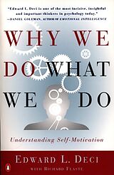 Poche format B Why We Do What We Do de E.; Flaste, R. Deci