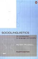 Kartonierter Einband Sociolinguistics von Peter Trudgill