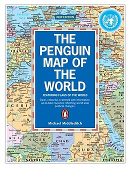 Couverture cartonnée The Penguin Map of the World de Middleditch Michael