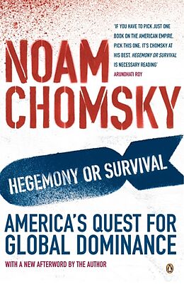 Poche format B Hegemony or Survival de Noam Chomsky