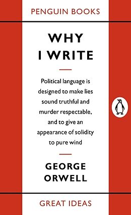 Couverture cartonnée Why I Write de George Orwell