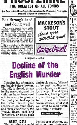 Kartonierter Einband Decline of the English Murder von George Orwell