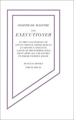 E-Book (epub) Executioner von Joseph de Maistre