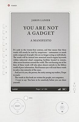 E-Book (epub) You Are Not A Gadget von Jaron Lanier
