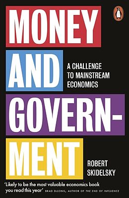 Couverture cartonnée Money and Government de Robert Skidelsky