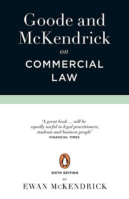 eBook (epub) Goode and McKendrick on Commercial Law de Roy Goode, Ewan McKendrick