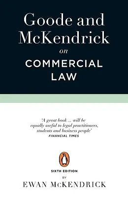 E-Book (epub) Goode and McKendrick on Commercial Law von Roy Goode, Ewan McKendrick