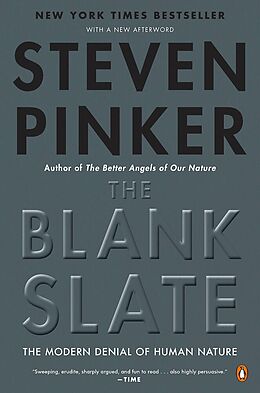 Kartonierter Einband The Blank Slate von Steven Pinker