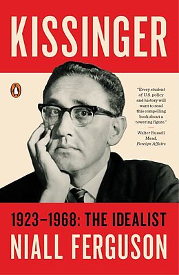 Couverture cartonnée Kissinger: Volume 1 de Niall Ferguson