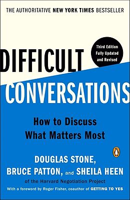 Poche format B Difficult Conversations von Douglas; Patton, Bruce; Heen, Sheila Stone