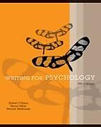 Kartonierter Einband Writing for Psychology von Robert (University of Otago) O`Shea, Simon (Monash University) Moss, Wendy (Monash University) McKenzie