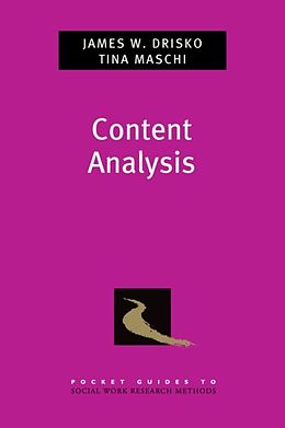 eBook (pdf) Content Analysis de James Drisko, Tina Maschi