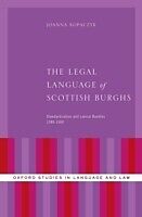 eBook (epub) Legal Language of Scottish Burghs de Joanna Kopaczyk