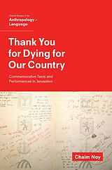 eBook (epub) Thank You for Dying for Our Country de Chaim Noy