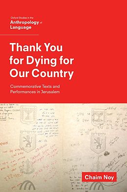 eBook (epub) Thank You for Dying for Our Country de Chaim Noy