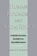 eBook (epub) Human Judgment and Social Policy de Kenneth R. Hammond