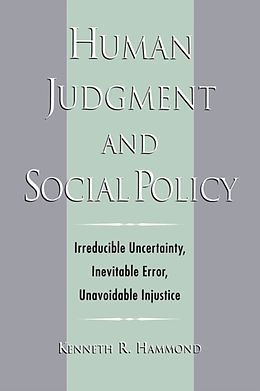 eBook (epub) Human Judgment and Social Policy de Kenneth R. Hammond