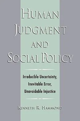 E-Book (epub) Human Judgment and Social Policy von Kenneth R. Hammond