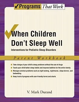 E-Book (epub) When Children Don't Sleep Well von V. Mark Durand