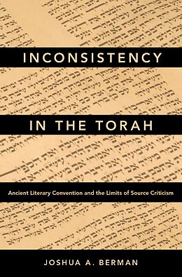 eBook (pdf) Inconsistency in the Torah de Joshua A. Berman