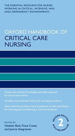 PDF Oxford Handbook of Critical Care Nursing von Fiona Creed, Jessica Hargreaves