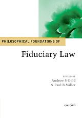 eBook (pdf) Philosophical Foundations of Fiduciary Law de 