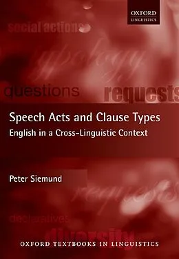 E-Book (epub) Speech Acts and Clause Types von Peter Siemund