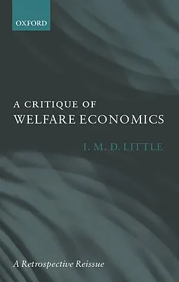 ePUB A Critique of Welfare Economics von I. M. D. Little
