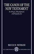 E-Book (pdf) The Canon of the New Testament von Bruce M. Metzger