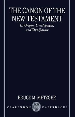 E-Book (pdf) The Canon of the New Testament von Bruce M. Metzger