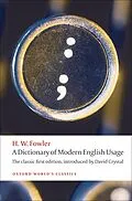 E-Book (epub) A Dictionary of Modern English Usage von H. W. Fowler