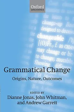 E-Book (pdf) Grammatical Change von Dianne Jonas, John Whitman, Andrew Garrett