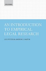 eBook (pdf) An Introduction to Empirical Legal Research de Lee Epstein, Andrew D. Martin