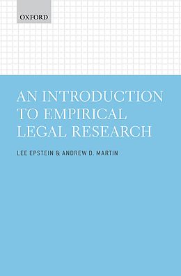 eBook (pdf) An Introduction to Empirical Legal Research de Lee Epstein, Andrew D. Martin