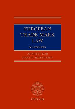 eBook (epub) European Trade Mark Law de Annette Kur, Martin Senftleben
