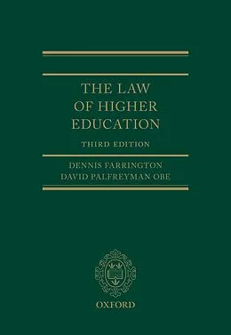 E-Book (pdf) The Law of Higher Education von Dennis Farrington, David Palfreyman OBE
