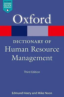 ePUB A Dictionary of Human Resource Management von Edmund Heery, Mike Noon
