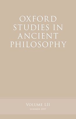 eBook (epub) Oxford Studies in Ancient Philosophy, Volume 52 de 