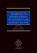 ePUB Yearbook on International Investment Law & Policy 2015-2016 von Lisa E. Sachs, Lise Johnson