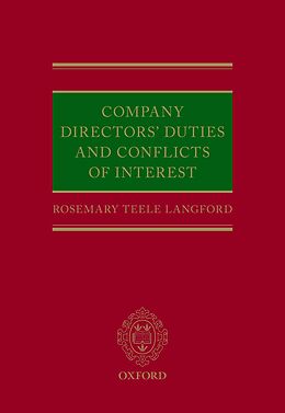 eBook (epub) Company Directors' Duties and Conflicts of Interest de Rosemary Teele Langford