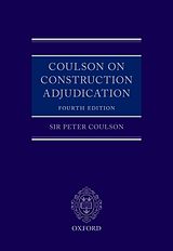 eBook (epub) Coulson on Construction Adjudication de Lord Justice Peter Coulson